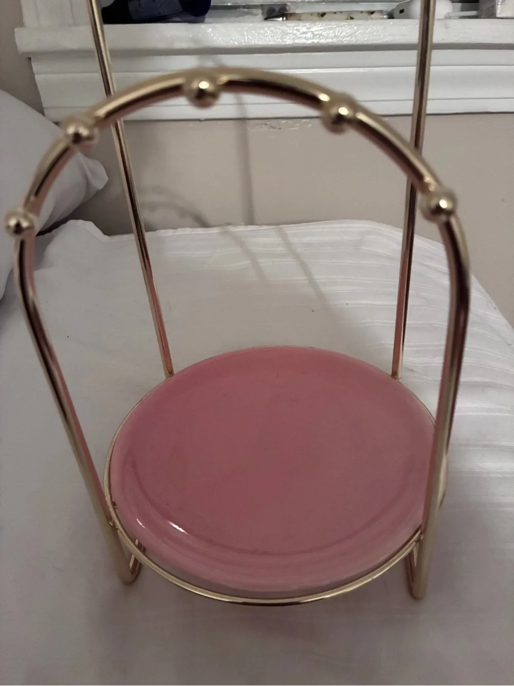 Jewelry Headband Display Rack Gold Metal